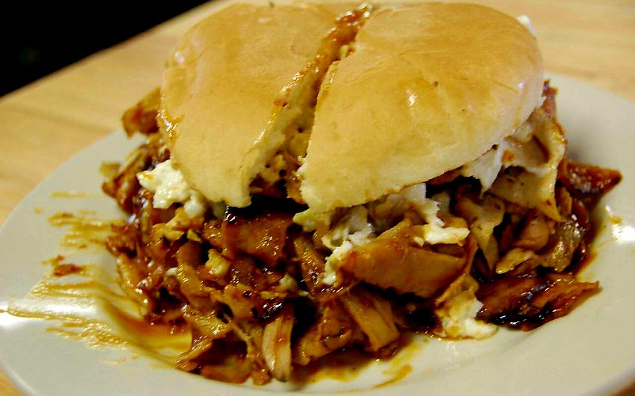Smoky Backyard BBQ Pulled Chicken Sandwich Recipe