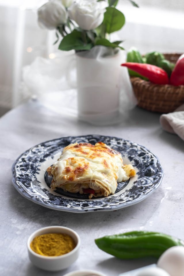 Creamy Chicken And Spinach Lasagna