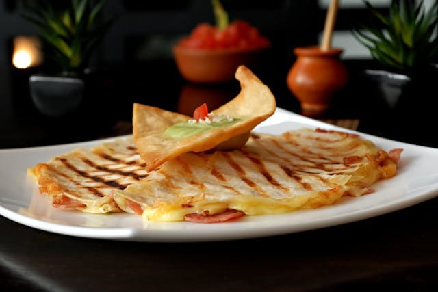 Sizzling Cheesy Chicken Quesadilla