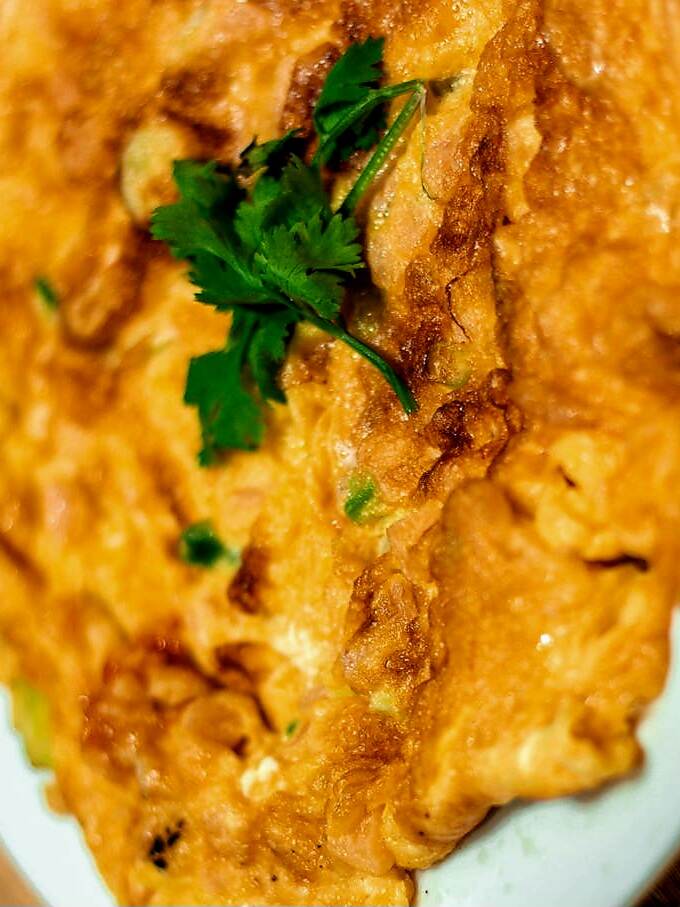 Fluffy Chicken Power Omelette