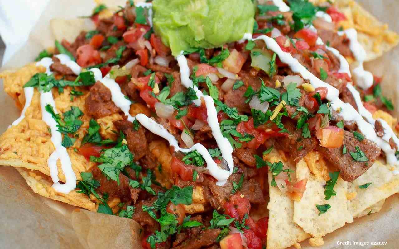 Cheesy Loaded Chicken Nachos Supreme