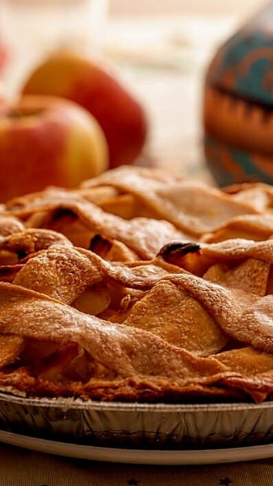 Rustic Golden Orchard Apple Pie