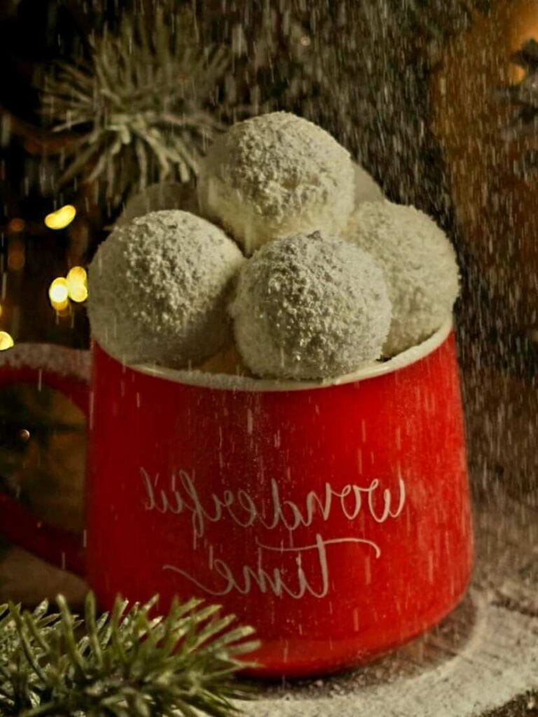 Tropical Coconut Lime Snowball Cookies