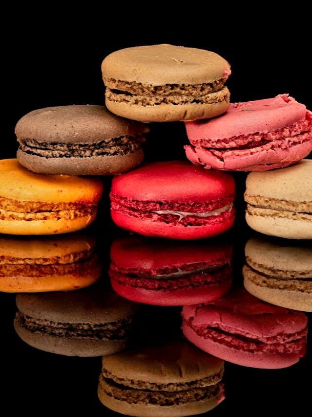 Festive Chocolate-Dipped Holiday Macarons