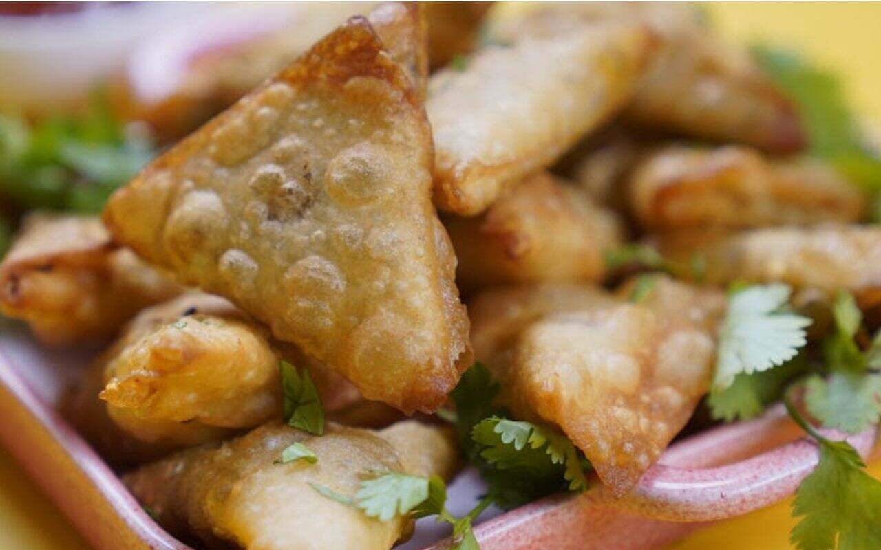 Golden Crunch Chicken Samosa