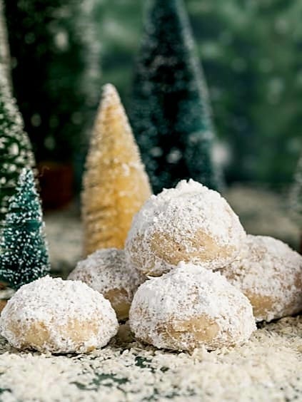 Coconut Lime Snowball Cookies