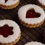 Starlit Almond Linzer Cookies