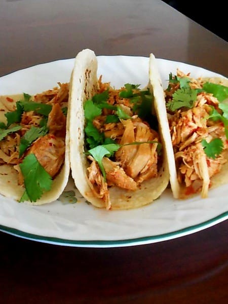 Sunset Fiesta Crockpot Chicken Tacos