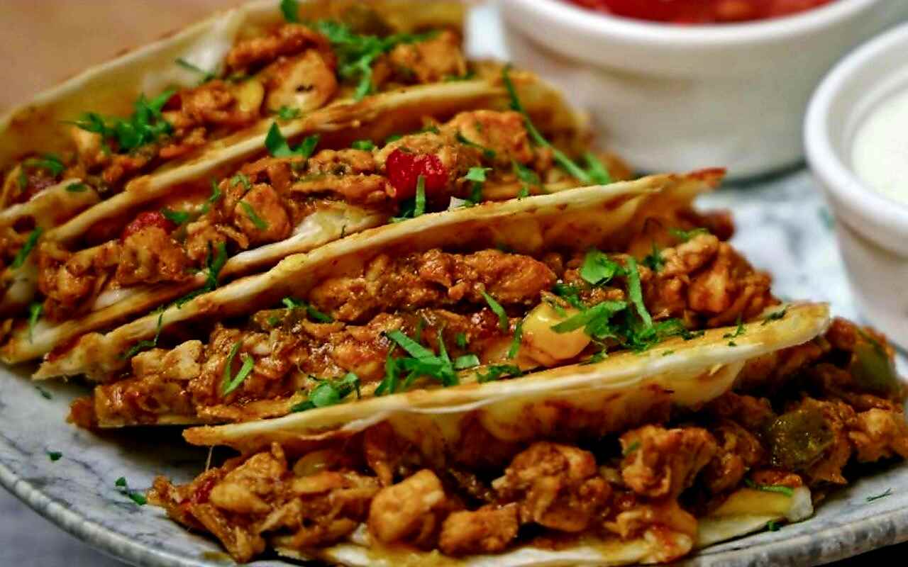Sunset Fiesta Crockpot Chicken Tacos