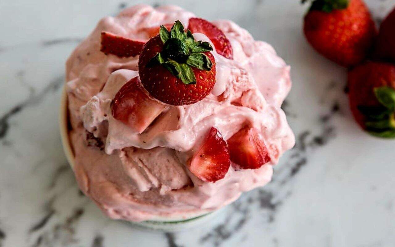Summer Bliss Strawberry Swirl Ice Cream