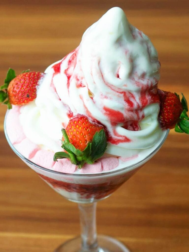 Summer Bliss Strawberry Swirl Ice Cream