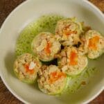 Cucumber Bites With Creamy Hummus