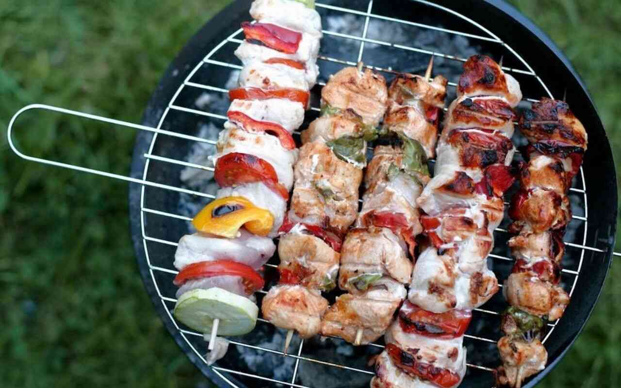 Backyard Fire-Grilled Chicken Kebabs