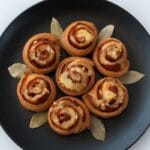 Golden Melted Ham and Cheese Crescent Swirls