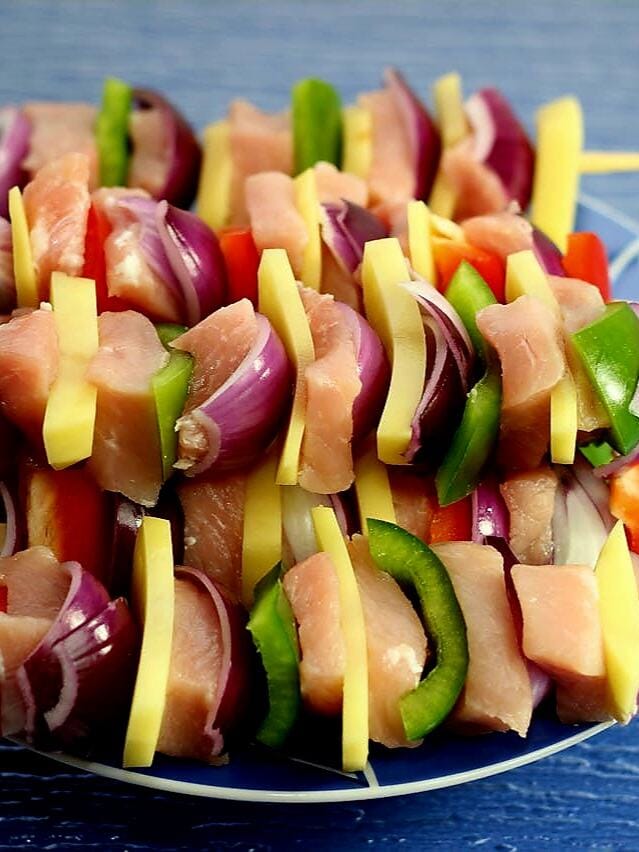 Fruit and Cheese Kebabs