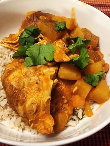 Golden Sunshine Chicken and Potato Curry