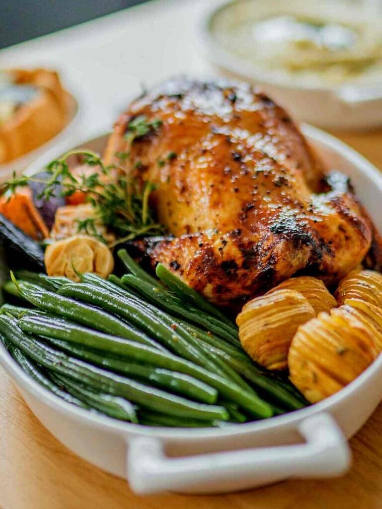 Rosemary and Thyme Roast Chicken with Potatoes