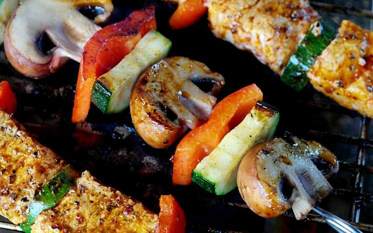 Fruit and Cheese Kebabs