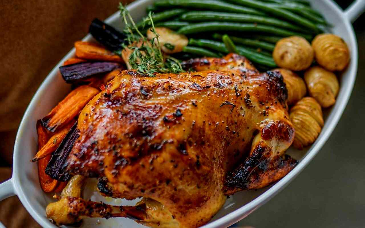 Rosemary and Thyme Roast Chicken with Potatoes
