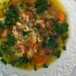 Georgian Spicy Chicken and Rice Kharcho Soup