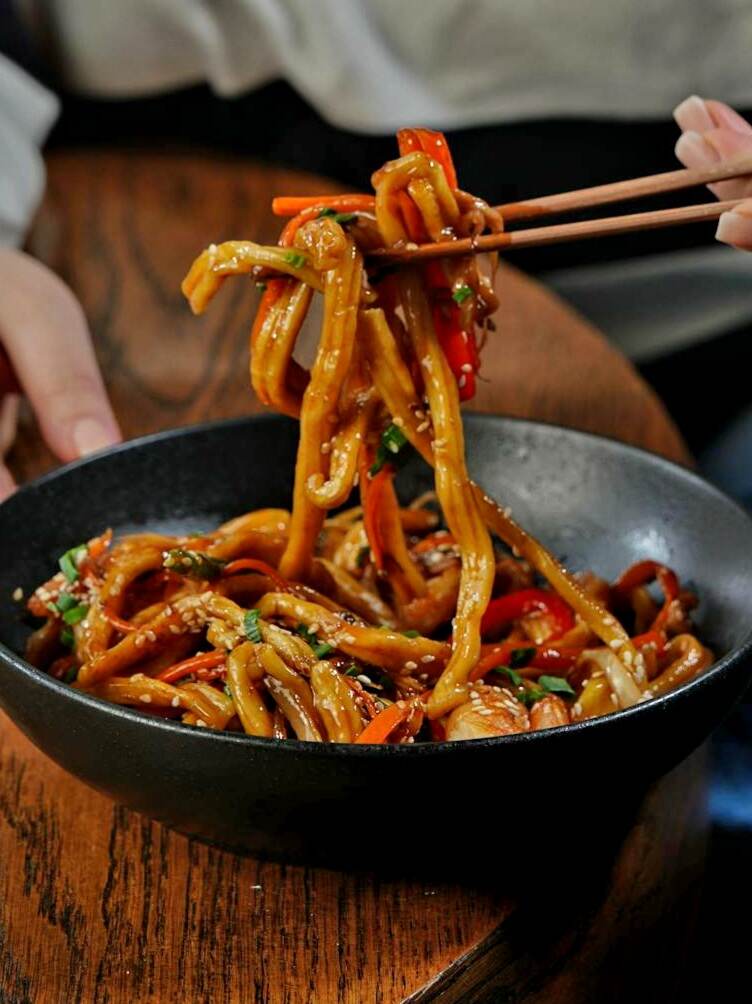 Tokyo Style Chicken Yaki Udon