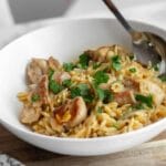 One-Pot Mediterranean Turkey Orzo Skillet