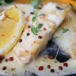 Velvet Glazed Salmon With Creamy Garlic Herb Sauce