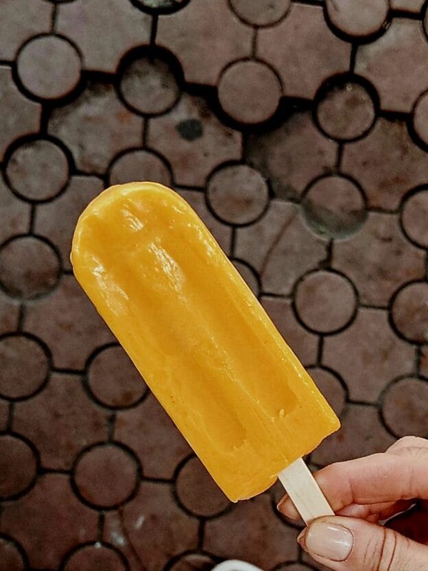 Tropical Sunshine Mango Popsicles