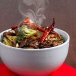 Garlic Ginger Broccoli and Mushroom Stir-Fry