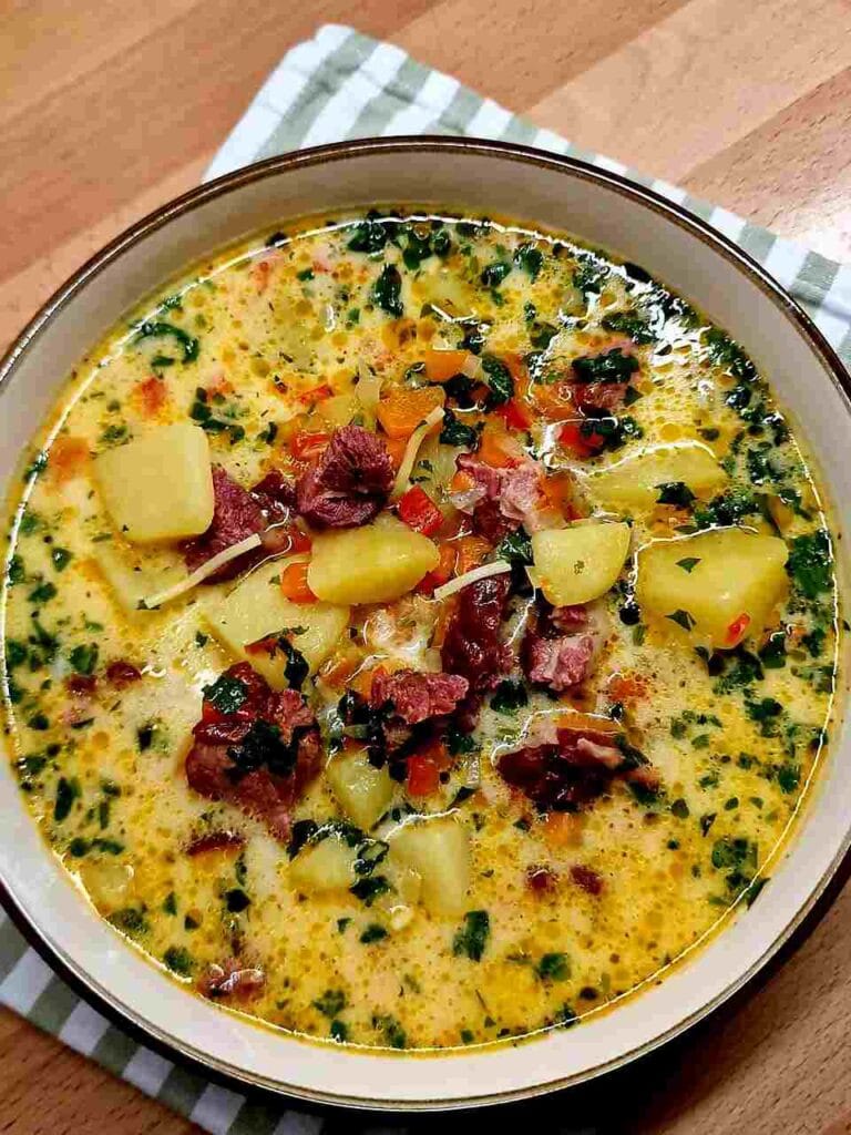 Creamy Hamburger Potato Soup
