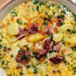 Creamy Rustic Potato Kielbasa Soup