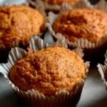 Sunshine Carrot Oatmeal Muffins