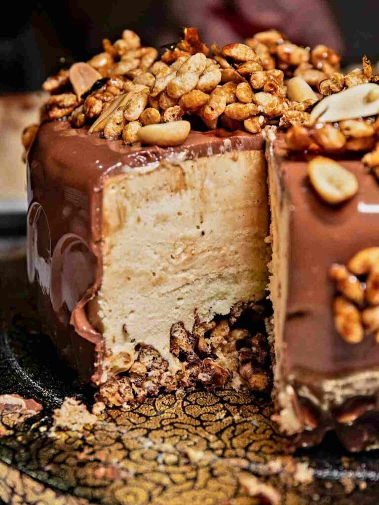 Golden Crackle Chocolate Cake