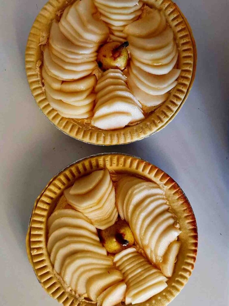 Salted Caramel Pear Tarts