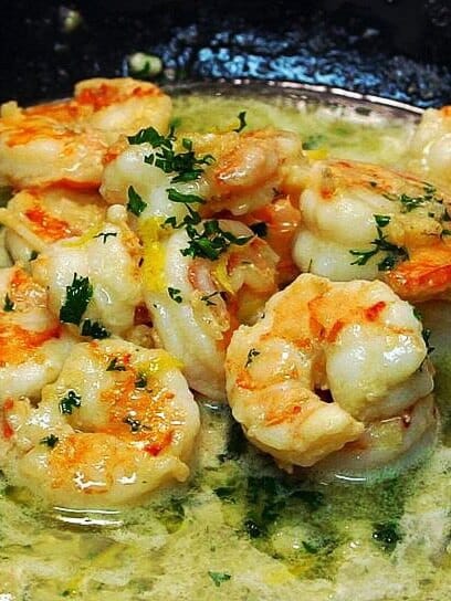 Garlic Baked Shrimp Scampi with Breadcrumbs