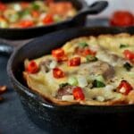 Morning Bacon, Potato, and Zucchini Omelette