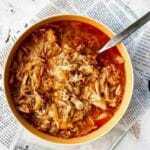 Buffalo Chicken Orzo Soup