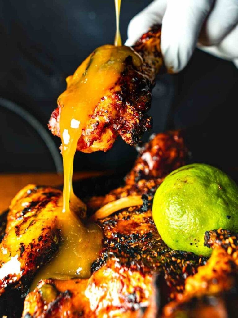 Mango Chutney Glazed Roast Chicken Recipe