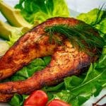 Salmon Cobb Salad with Lemon-Dill Dressing