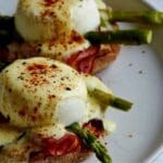 Roasted Asparagus with Prosciutto and Egg