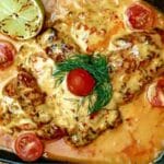 Baked Cod in Coconut Lemon Cream Sauce