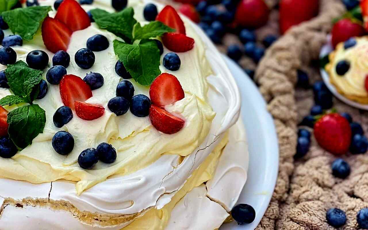 Double-Stacked Berry Pavlova