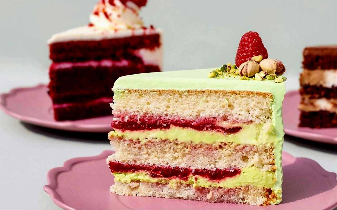 Raspberry White Chocolate Poke Cake
